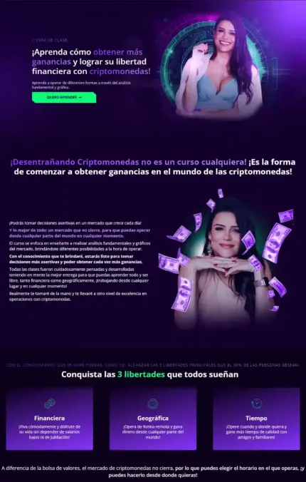 Landing Page Curso Criptomonedas 2- Página de Ventas