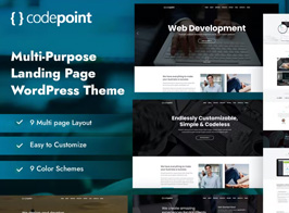 CodePoint – Multi-Purpose Landing Page WordPress Theme