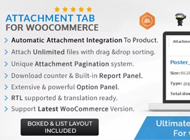 Attachment Tab For Woocommerce