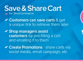 WooCommerce Cart Share and Save