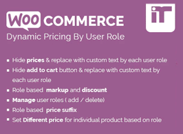 Woocommerce Dynamic Pricing By User Role