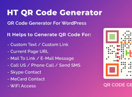 HT QR Code Generator for WordPress