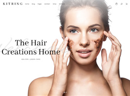 Kitring – A Beauty & Hair Salon WordPress Theme - Imagen 1