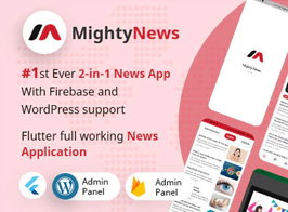 MightyNews – Flutter News App with WordPress backend - Imagen 1