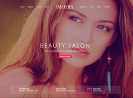 Modis – Salon & Barber WordPress Theme - Imagen 1