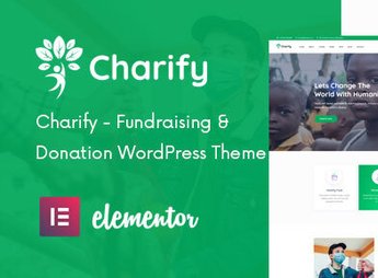 Charify – Fundraising & Donation WordPress Theme - Imagen 1